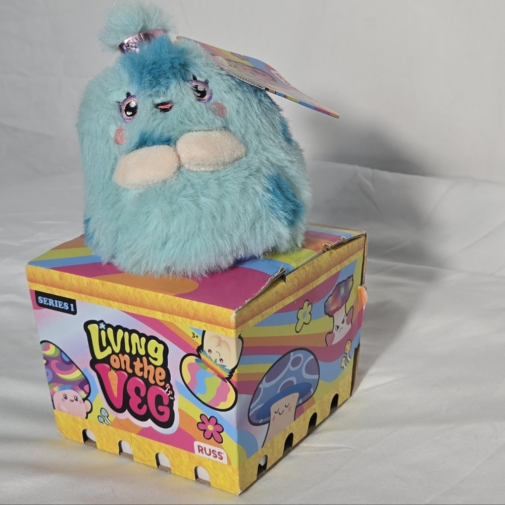 Russ Living on the Veg Blue Plush Toy
